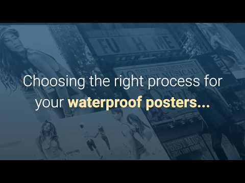 Waterproof posters - What are the options?