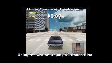 Driver One Level Playthrough using the Action Replay V2 Ps2 Bonus Disc for Ps1 :D #Playstation #Ps1