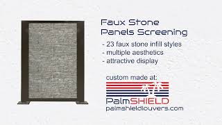New Product: Mechanical Equipment Screening, Faux Stone Panels