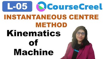 Kinematics of Machine :Lecture 5 - Instantaneous Centre Method (For Mechanical Engineering Students)