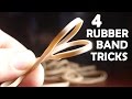 4 Incredible Tricks With Rubber Bands! - Super Easy, Very Impressive!!!