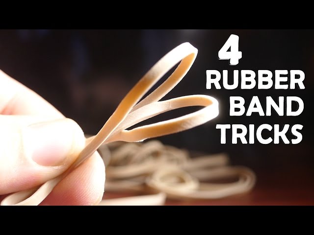 4 Incredible Tricks With Rubber Bands! - Super Easy, Very
