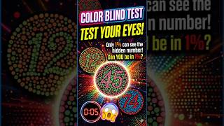 ARE you color blind? test your eyes | colorblindness #colorblindtest #colorblindness