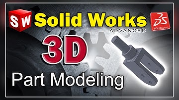 SolidWorks 3D Part Modeling | No Voice Walkthrough | Quick Learning