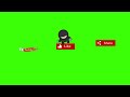 100% Free Green Screen - subscribe video | Chroma Key Effect