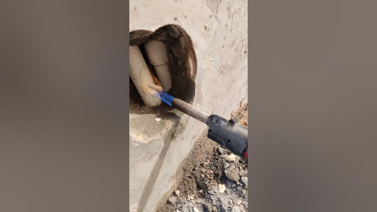 repair water pipe drilled in ceramic wall اصلاح انبوب ماء مثقوب داخل