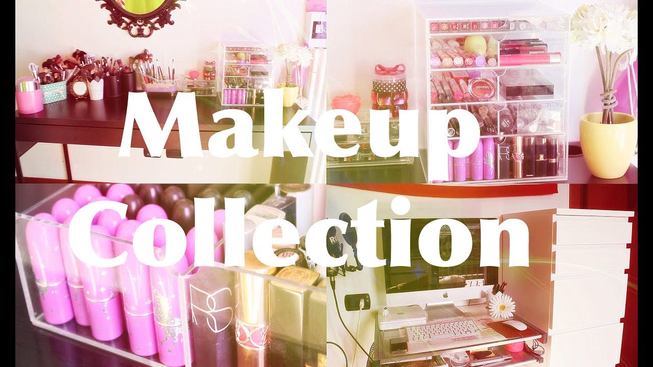 My Makeup Collection♡La mia postazione Makeup #makeupstorage