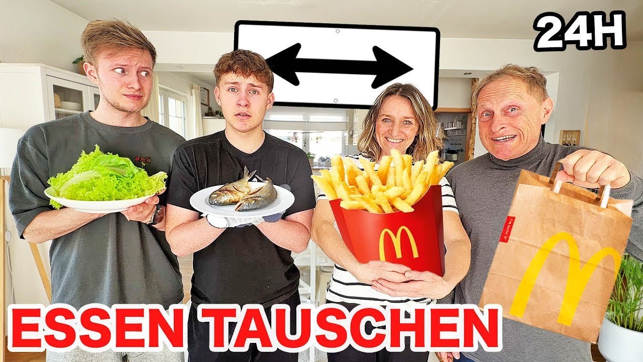 Food Swap mit den Eltern: Frühstück bis Abendessen komplett vertauscht! 🍽️🔥