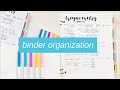 binder organization tips + how to keep it organized // back to school organization