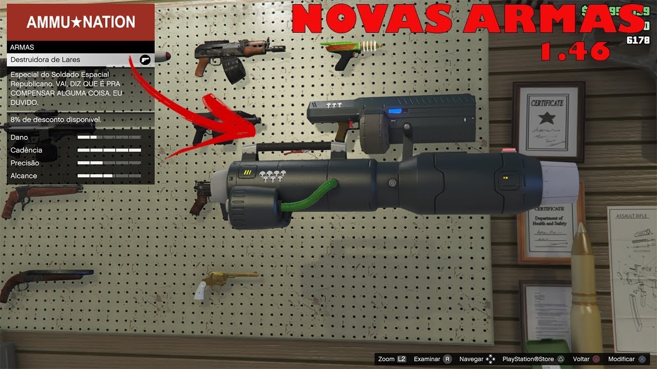 GTA V - Armas Secretas - MiniGun Metralhadora Giratória - Onde Encontrar -  PT BR ( Sem Spoilers ) 