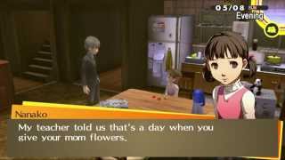 Persona 4 Den Mothers Day With Nanako New Scene