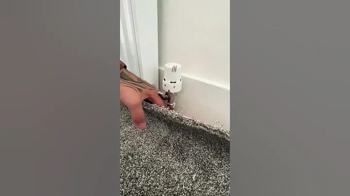 HOW TO CUT YOUR CARPET AROUND RADIATOR PIPES #carpet #flooring #homeimprovement #diy #shorts