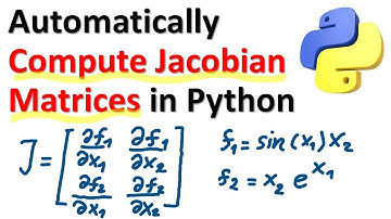 Automatically Compute Jacobian matrices in Python and Generate Python Function-Scientific Computing