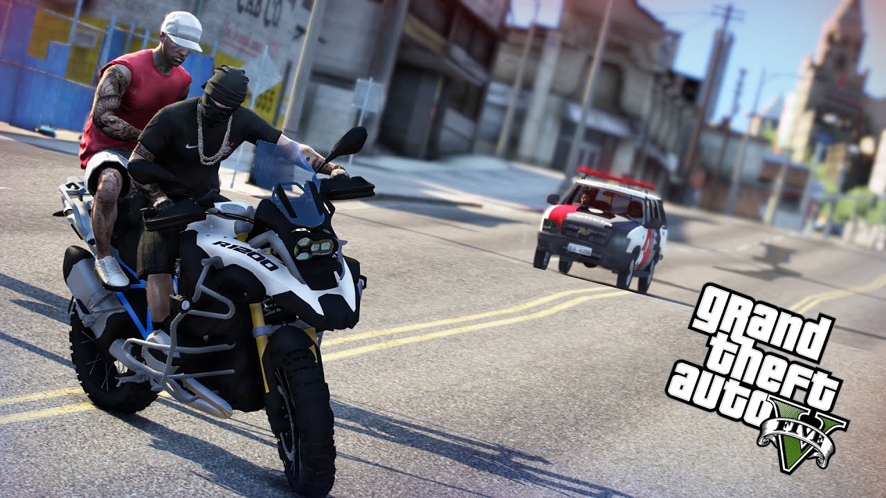 FUGA DA POLICIA DE MOTO DE TRILHA #gta5 #gta #games #jogos #gtarp #fug