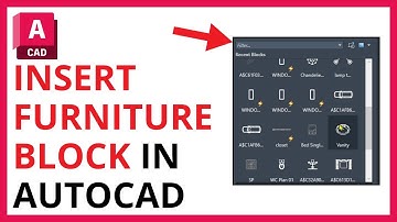 How to Insert Furniture Block in AutoCAD [QUICK GUIDE]