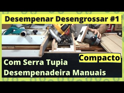 Jointing and Planing #1 - With Handheld Circular Saw, Router, and Planer - Compact