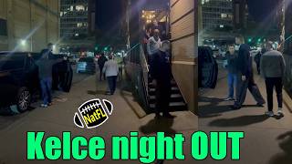 Travis Kelce dines Out in NYC, quickly heads back to Tribeca Apartment to be with Taylor Swift