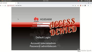 How to change Default Username and Password of Huawei ONU | What to do when you forget the password