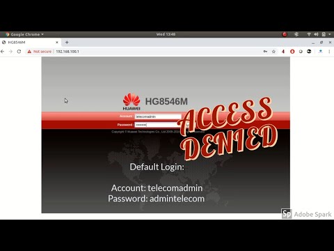How to change Default Username and Password of Huawei ONU | What to do when you forget the password