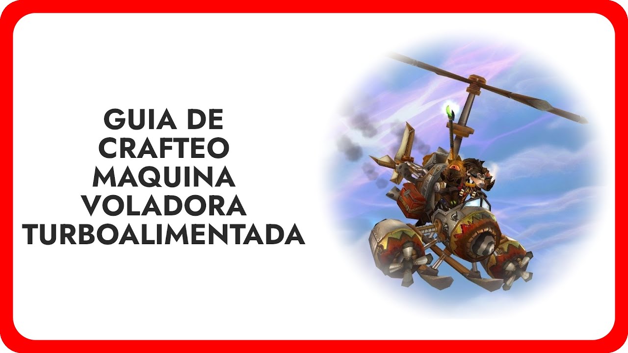 Guia de crafteo Máquina voladora turboalimentada