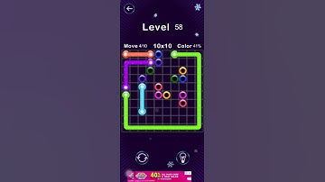 Color Line Match 10 x 10 Level 58 #mobilegame #games #gaming #linecolor3d