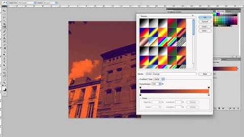 Photoshop CS4 - Gradient Map over Color image