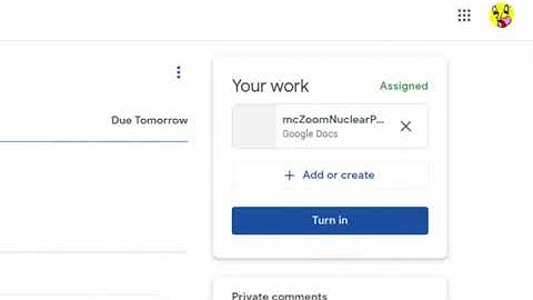 Completing and Submitting Assignments in google Classroom