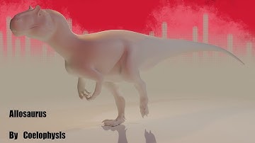 Allosaurus Walk Animation #blender #animation