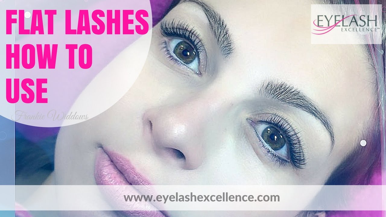 FLAT LASHES how to use these eyelash extensions YouTube