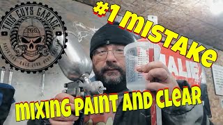 mixing paint and clearcoat number one mistake