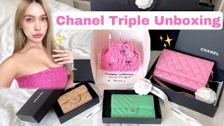 Chanel Triple Unboxing เห่อแกะกล่องชาแนล 3 ใบ จบๆๆ | Jossy Berry