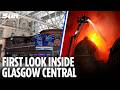GLASGOW FIRE: First look inside Glasgow Central after vape shop blaze tore through iconic building