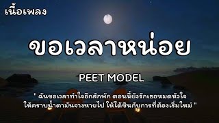 ขอเวลาหน่อย - PEET MODEL (เนื้อเพลง)