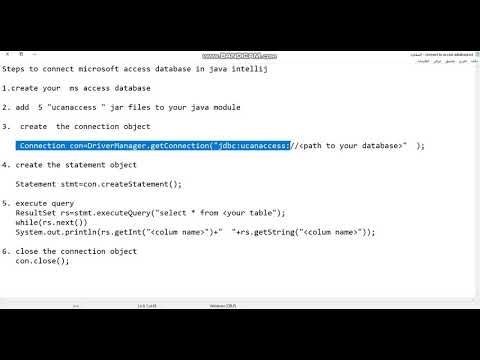 Connect to Microsoft Access Database in java intellij idea