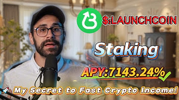 📊 Solana LAUNCHCOIN staking tutorial revealed — high 7143.24% APY and consistent rewards explained!