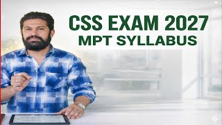 CSS EXAM 2027 MPT SCREENING TEST SYLLABUS 