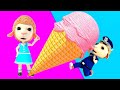 The Ice Cream House | Who wants big ice cream | Dolly and Friends Cartoon