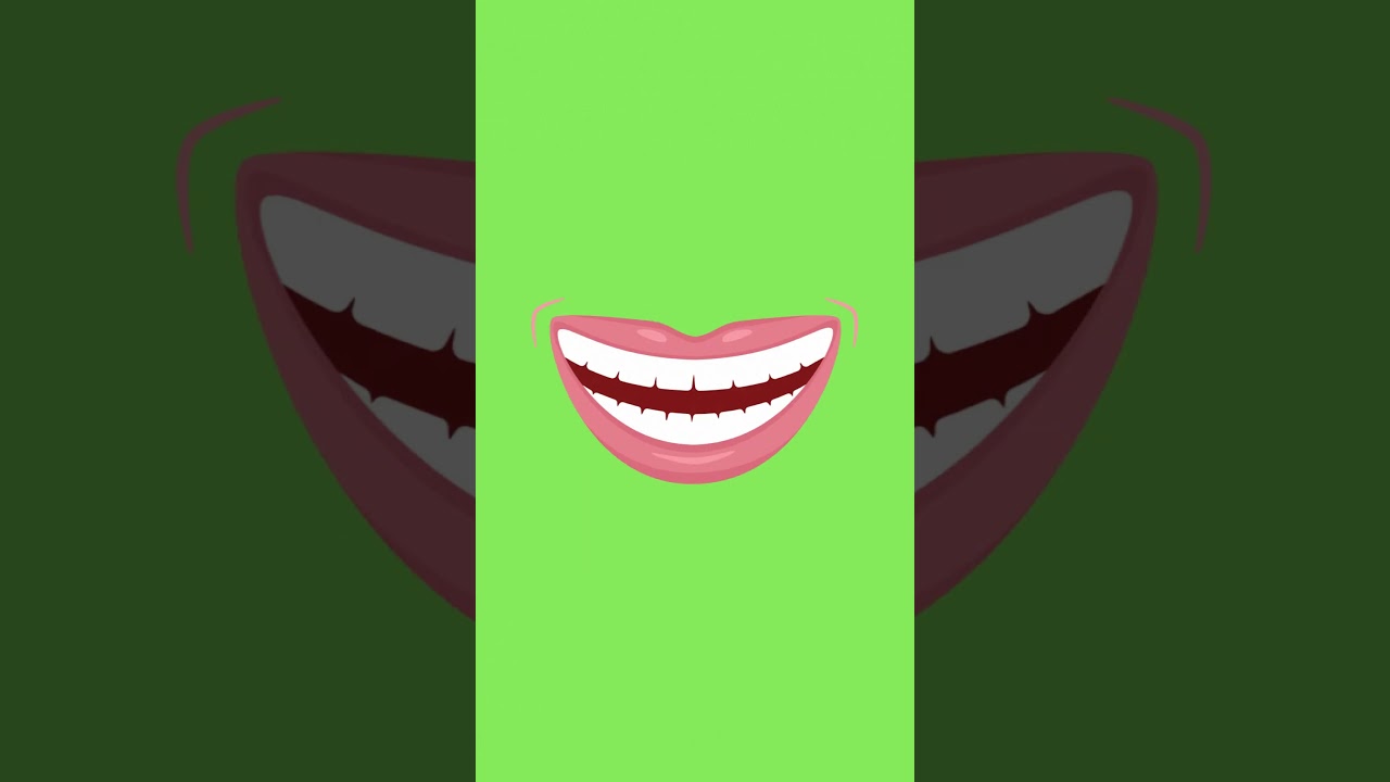 talking mouth with green screen, chroma key  