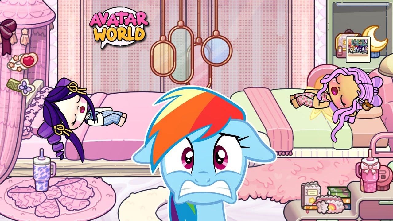 UMA NOITE na MANSÃO DAS PÔNEIS (Avatar World) #LuliRarity