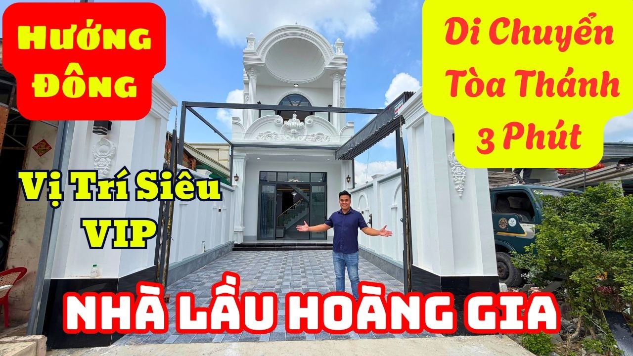 Siêu Phẩm Nhà Lầu Hoàng Gia , Tọa Lạc Vị Trí Vàng Trung Tâm TP Tây Ninh . Cách Tòa Thánh 1,5km