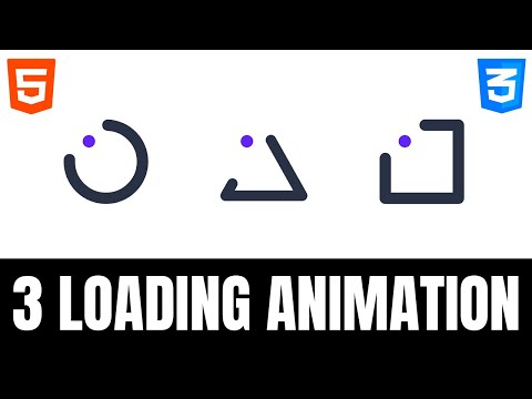 ✅ 3 Loading Animation usando CSS & HTML