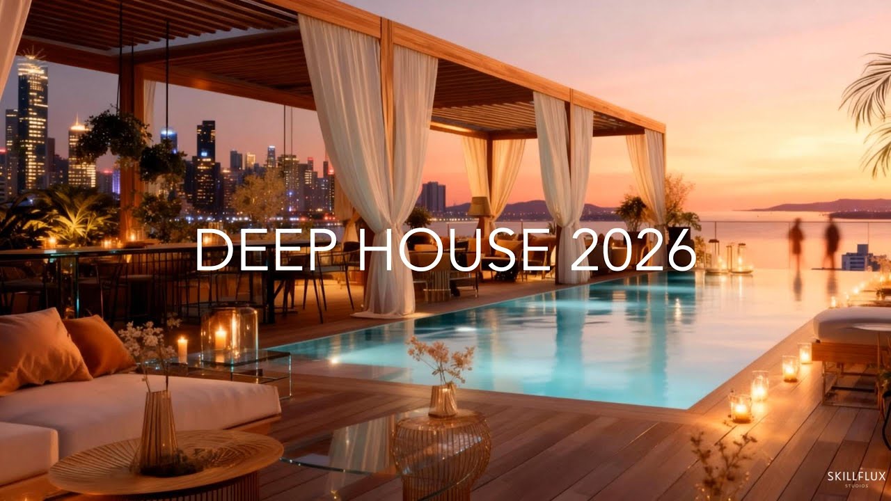 Luxury Villa Pool Party Music, Ibiza 2026 Deep House Techno, Summer Sunset Vibes