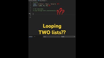 Loop Through Two Lists at Once? The Python Zip Trick!