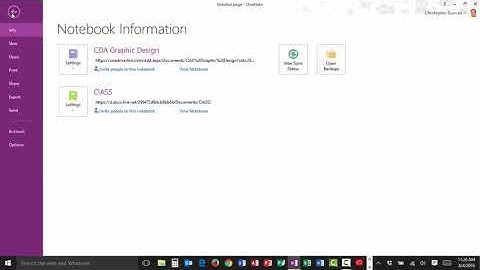 OneNote Create a New Notebook