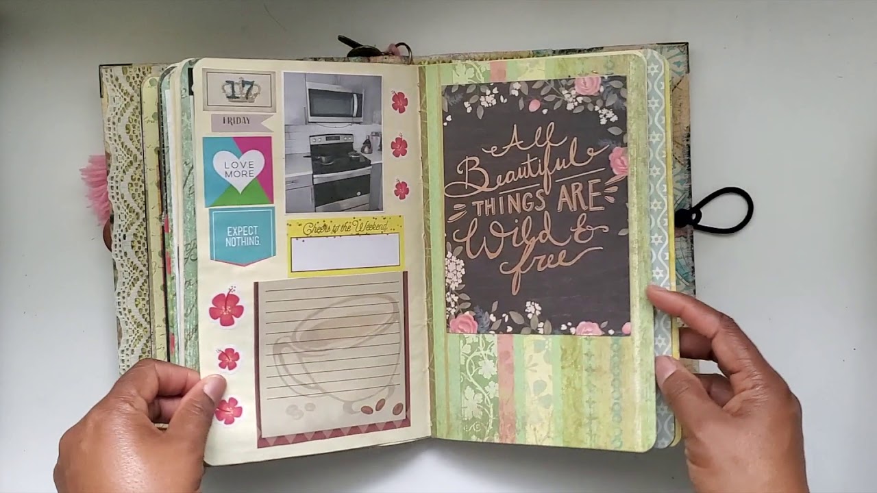 COMPLETE FLIP: My Handmade January 2020 Collage/Planner Book