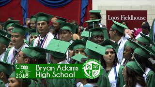 Dallas ISD Bryan Adams High School Graduation 2018