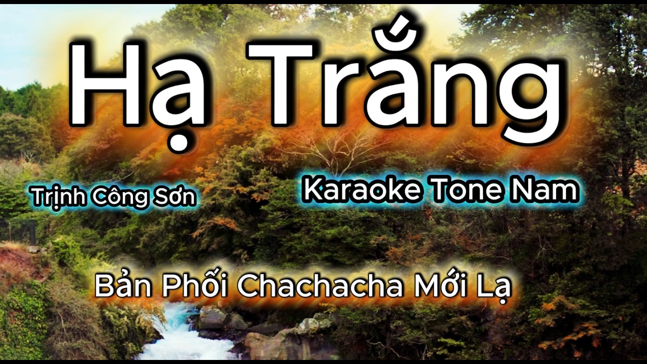 Hạ Trắng - Karaoke Tone Nam - Bản phối mới Chachacha .