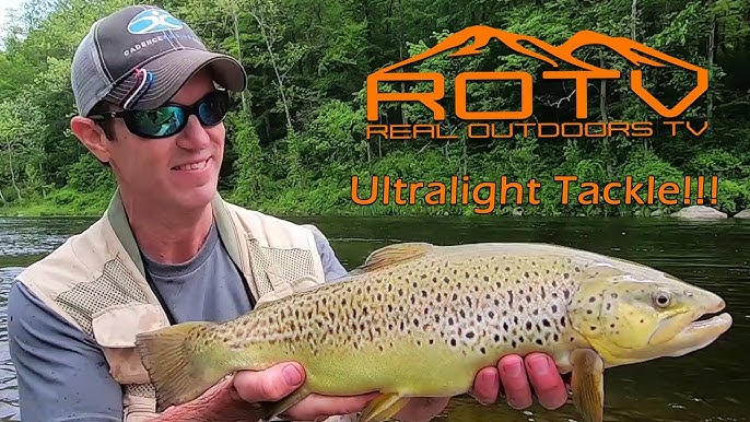 HUGE Brown Trout on Ultralight Tackle - Mealie Master Style 
