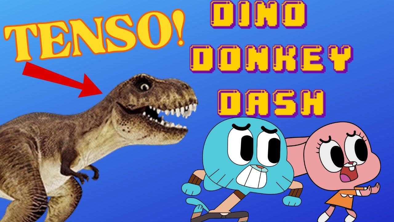 MUITO TENSO!! DINO DONKEY DASH YouTube