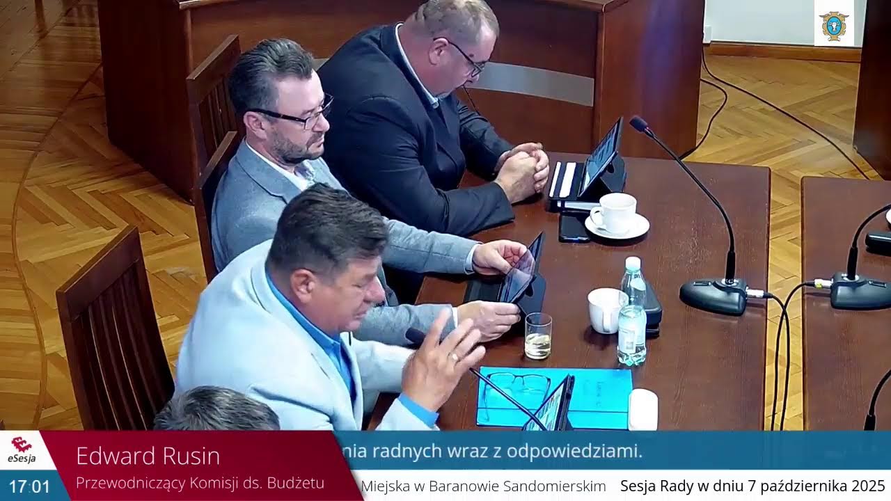 Sesje Rady Miejskiej w Baranowie Sandomierskim – transmisja na żywo